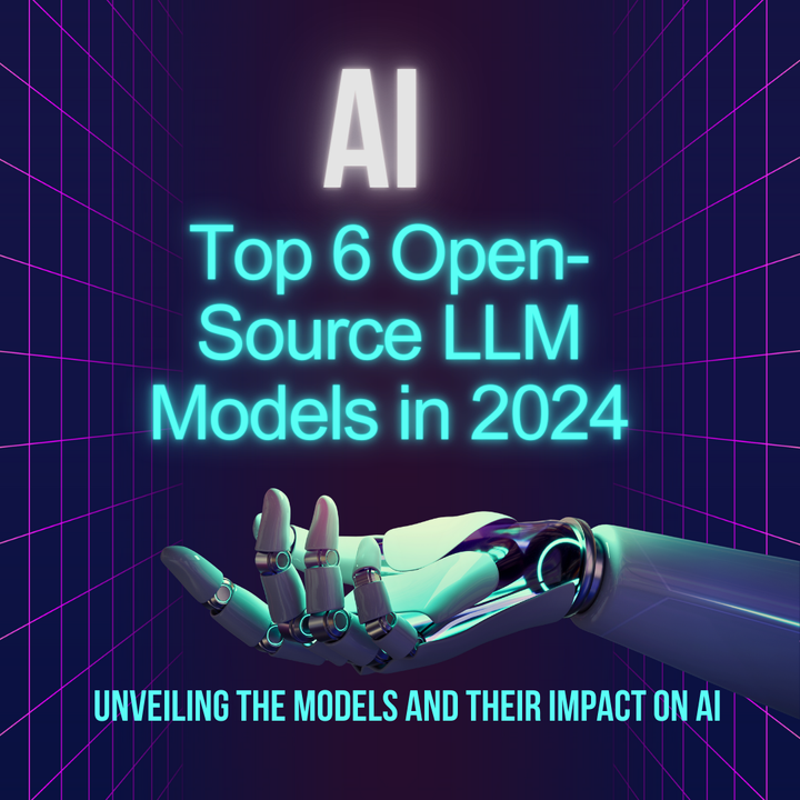 Top 6 Open-Source LLM Models in 2024: Unveiling the Models and Their Impact on AI